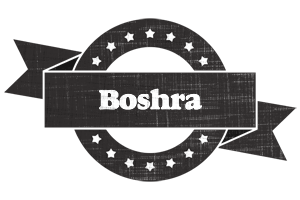 Boshra grunge logo