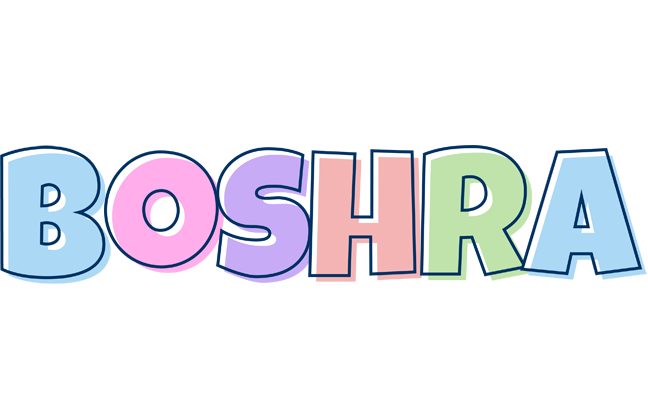 Boshra pastel logo