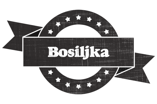 Bosiljka grunge logo