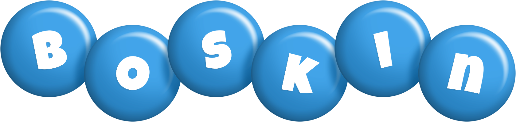 Boskin candy-blue logo