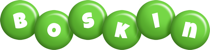 Boskin candy-green logo