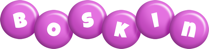 Boskin candy-purple logo