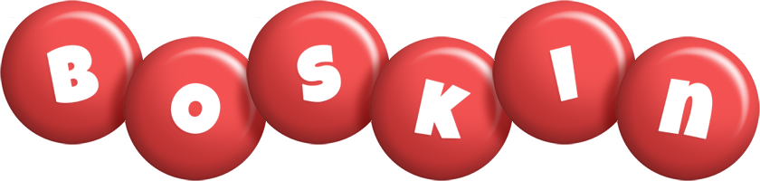 Boskin candy-red logo