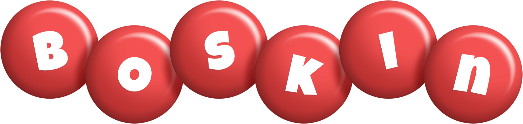 Boskin candy-red logo