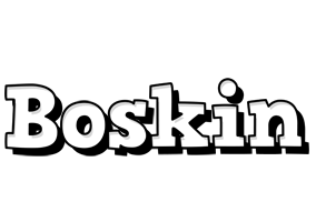 Boskin snowing logo