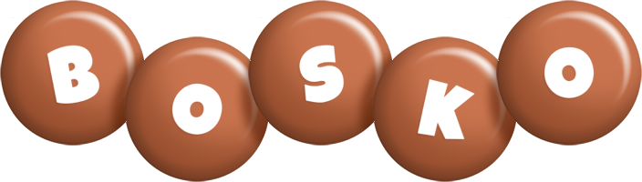 Bosko candy-brown logo