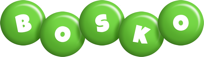 Bosko candy-green logo