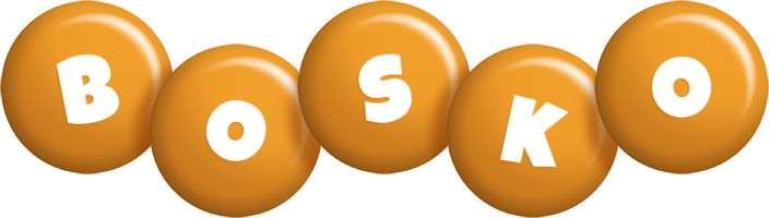 Bosko candy-orange logo