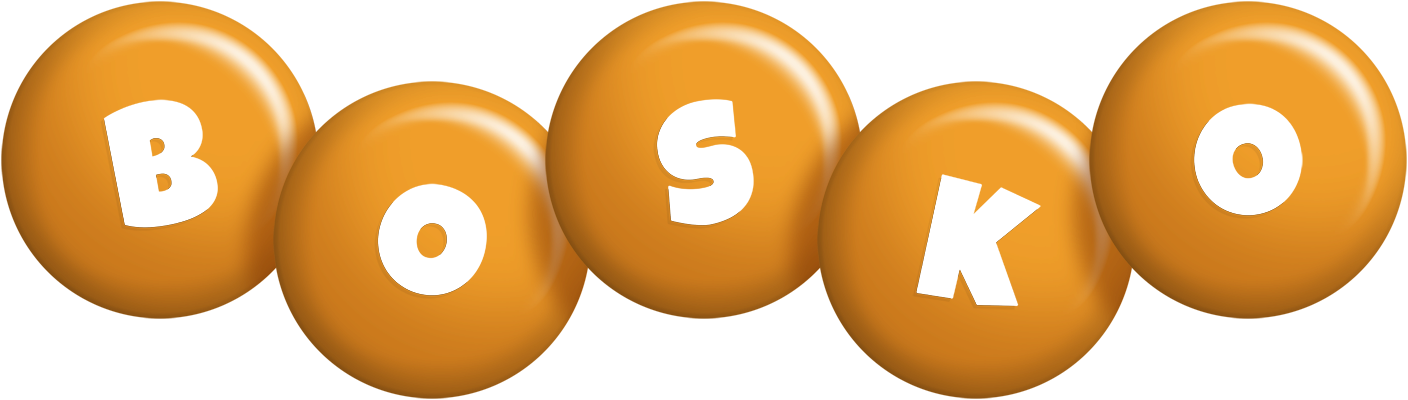 Bosko candy-orange logo