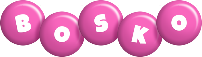 Bosko candy-pink logo