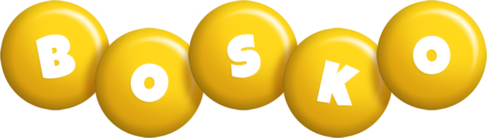 Bosko candy-yellow logo