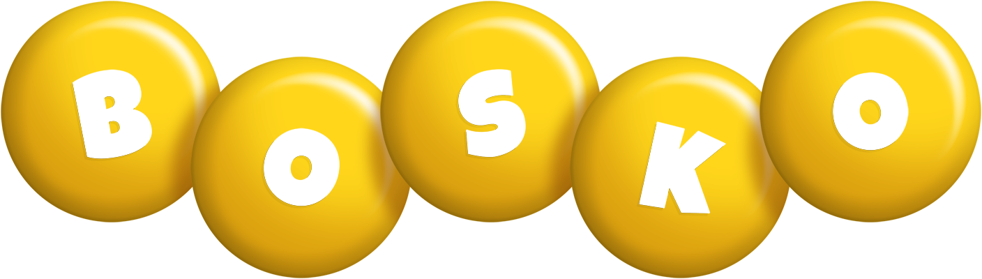 Bosko candy-yellow logo