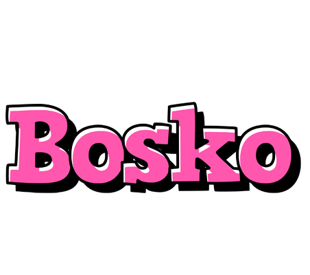 Bosko girlish logo