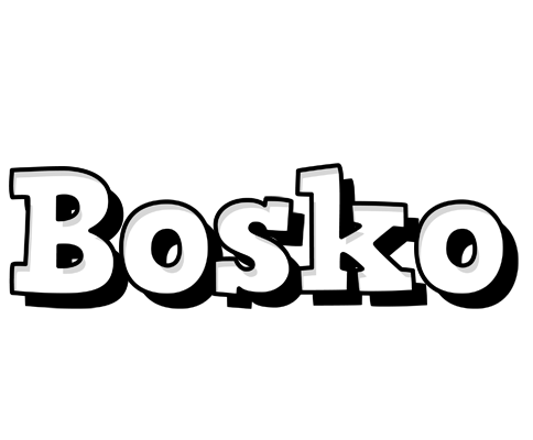 Bosko snowing logo