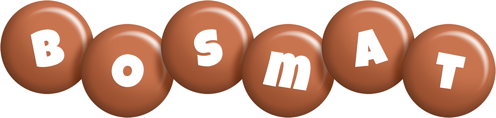 Bosmat candy-brown logo