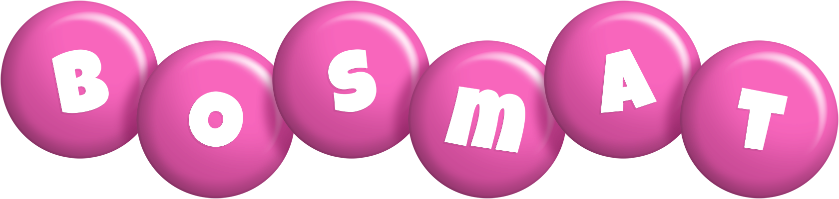 Bosmat candy-pink logo
