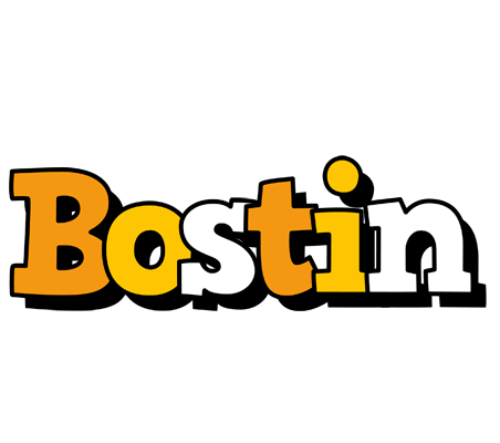 Bostin cartoon logo