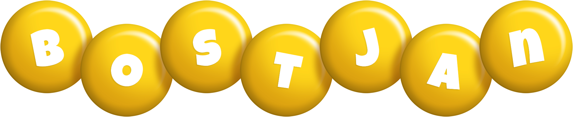 Bostjan candy-yellow logo