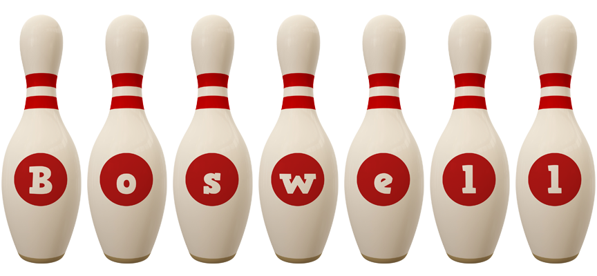 Boswell bowling-pin logo