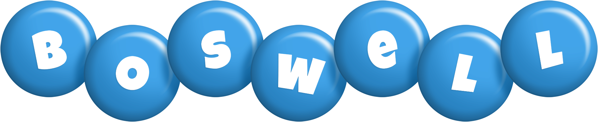 Boswell candy-blue logo