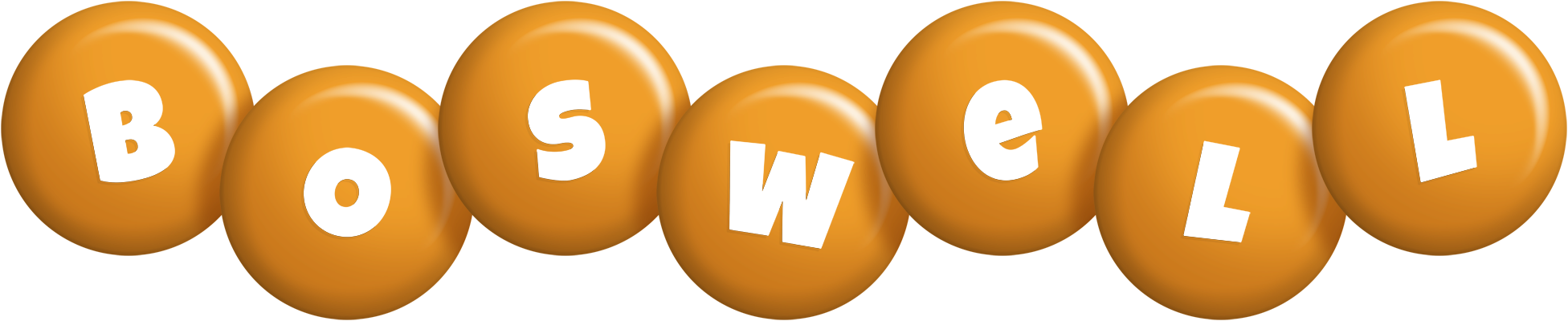 Boswell candy-orange logo