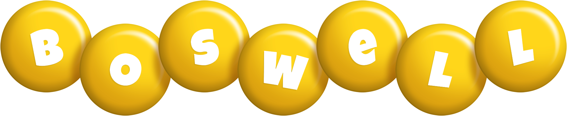 Boswell candy-yellow logo