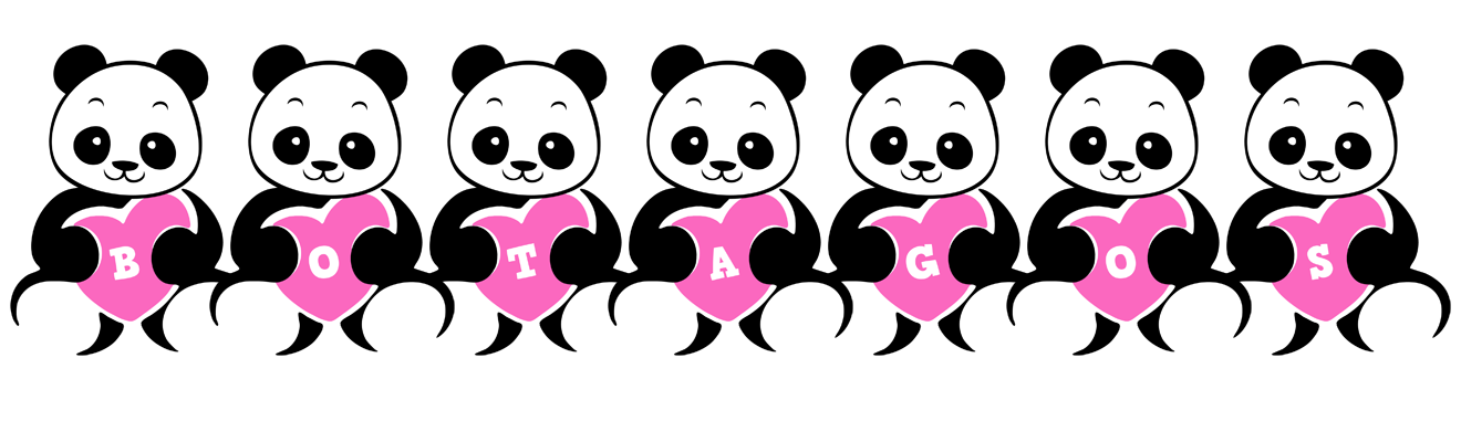Botagos love-panda logo