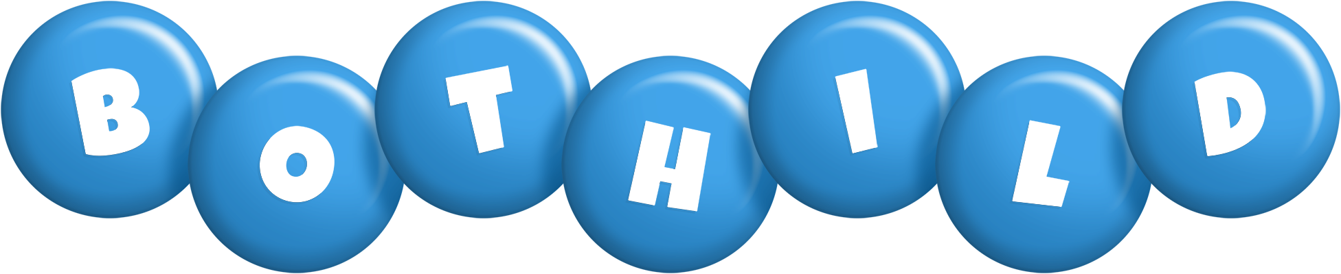Bothild candy-blue logo