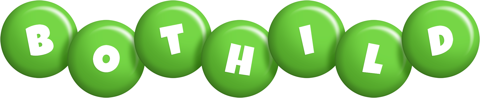 Bothild candy-green logo