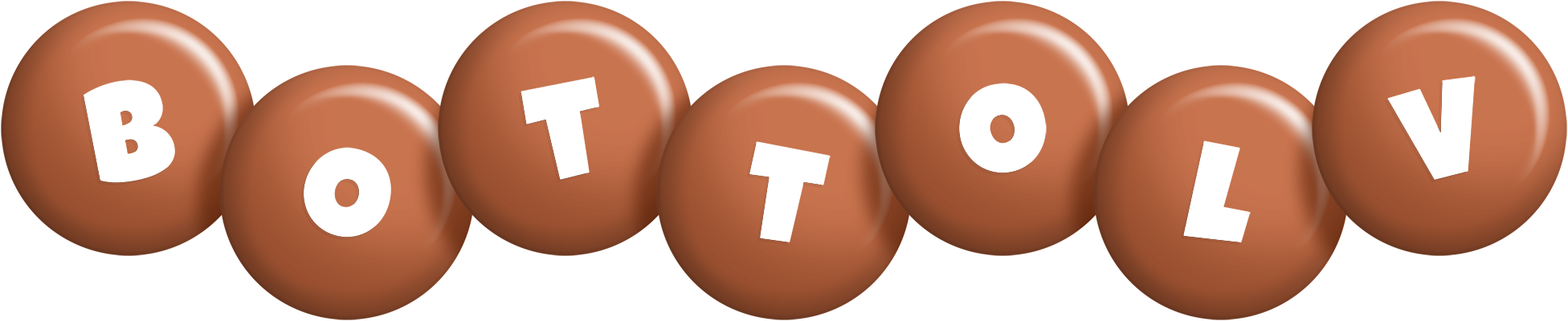 Bottolv candy-brown logo