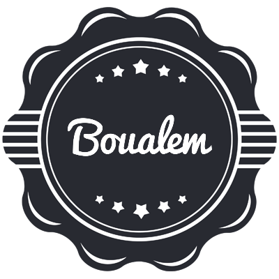 Boualem badge logo