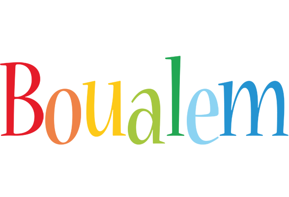 Boualem birthday logo