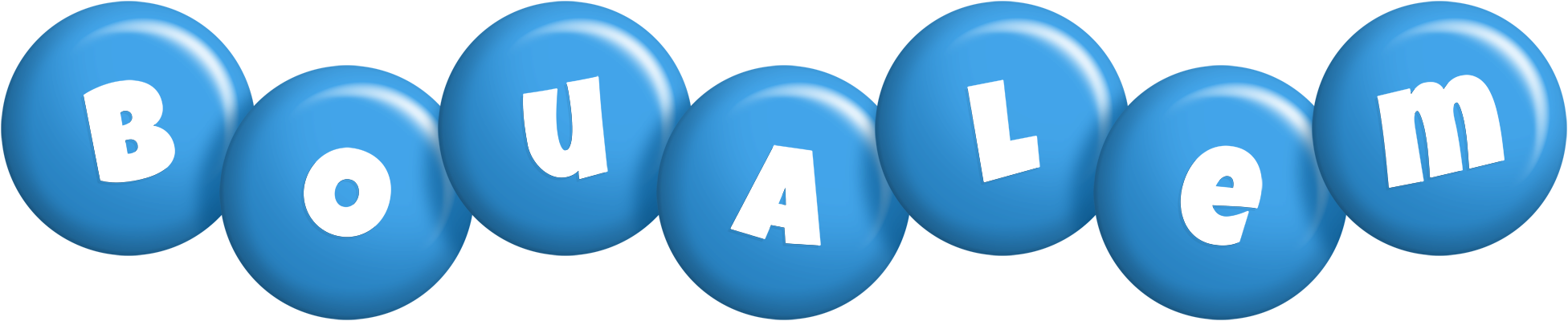Boualem candy-blue logo