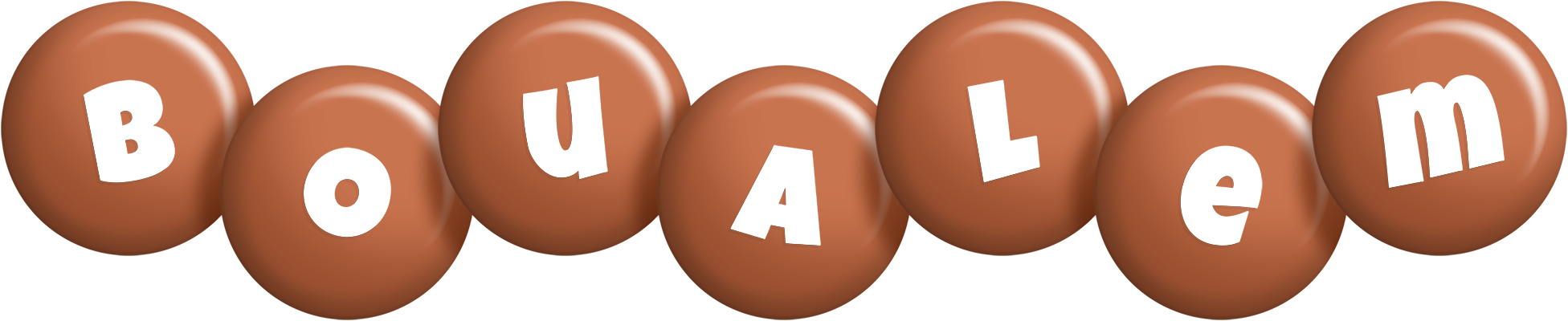 Boualem candy-brown logo
