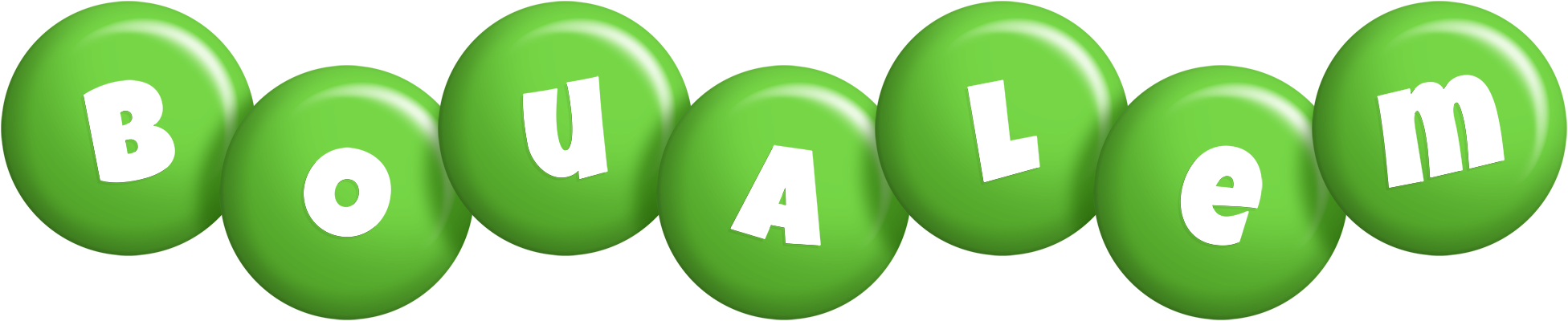 Boualem candy-green logo