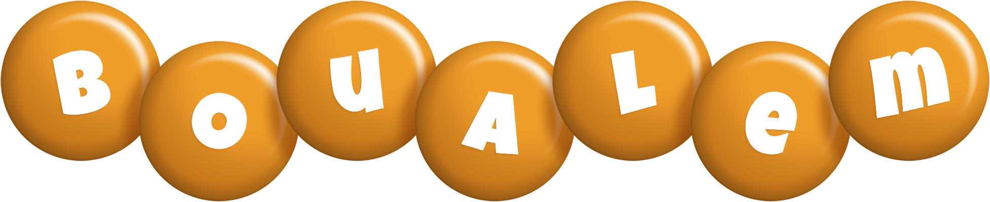 Boualem candy-orange logo