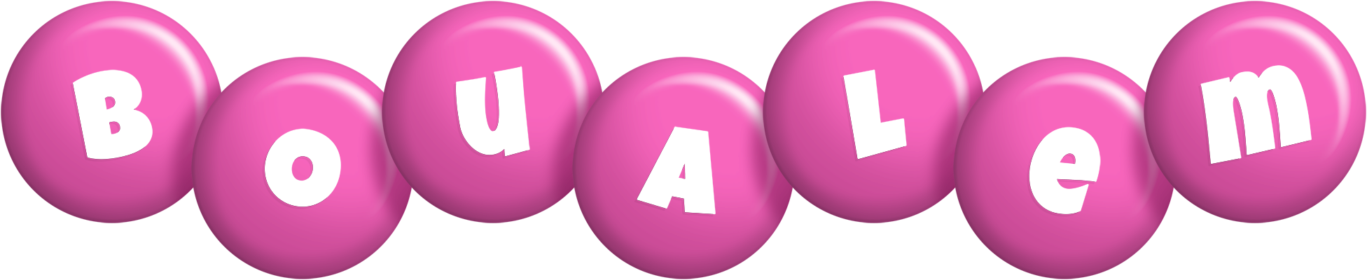 Boualem candy-pink logo