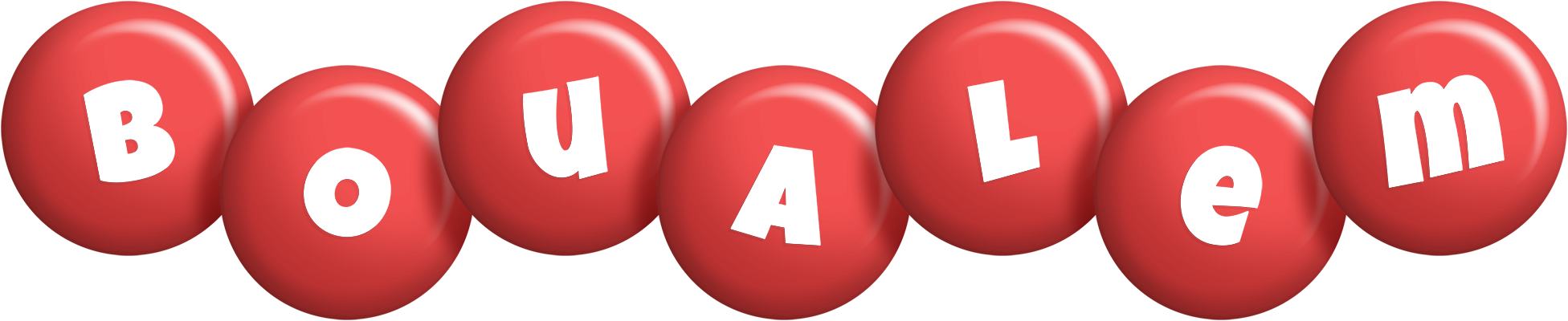 Boualem candy-red logo