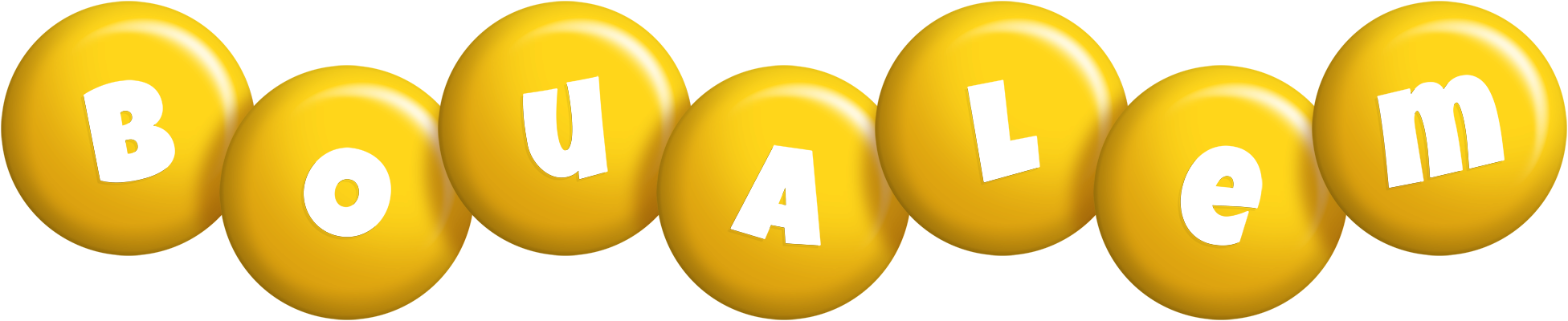 Boualem candy-yellow logo