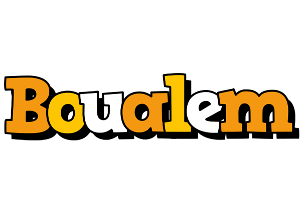 Boualem cartoon logo