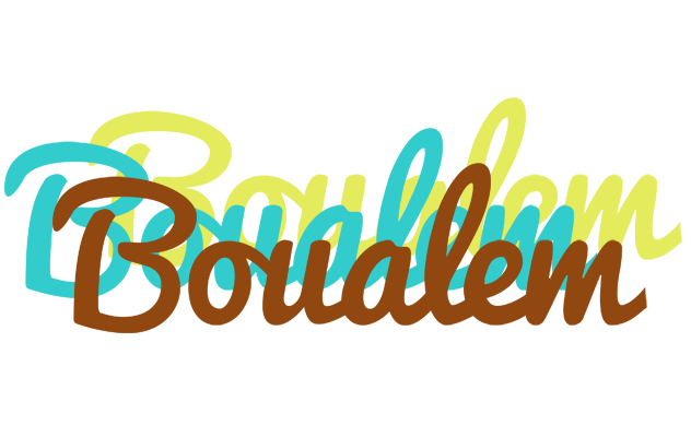 Boualem cupcake logo