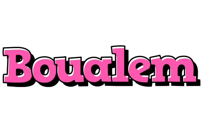 Boualem girlish logo
