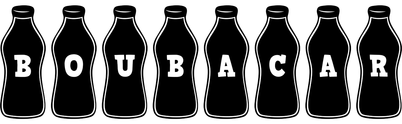 Boubacar bottle logo
