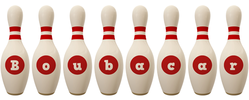 Boubacar bowling-pin logo