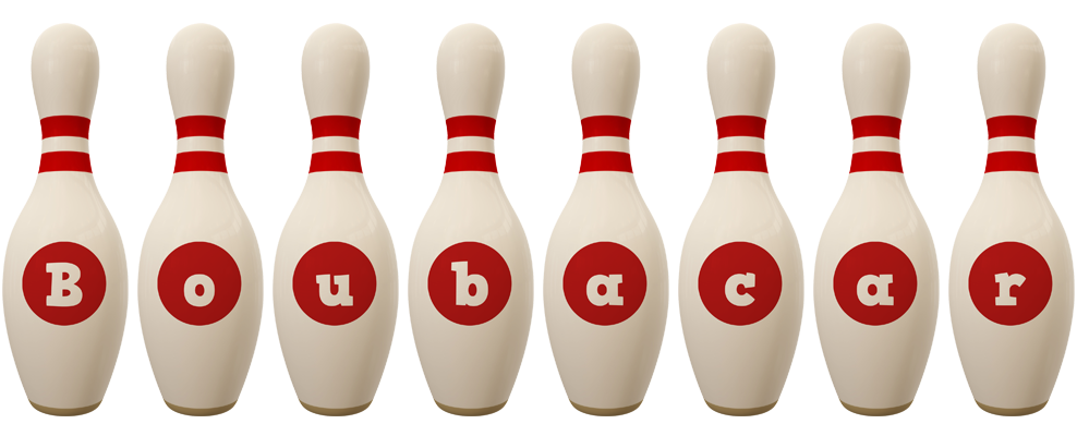 Boubacar bowling-pin logo
