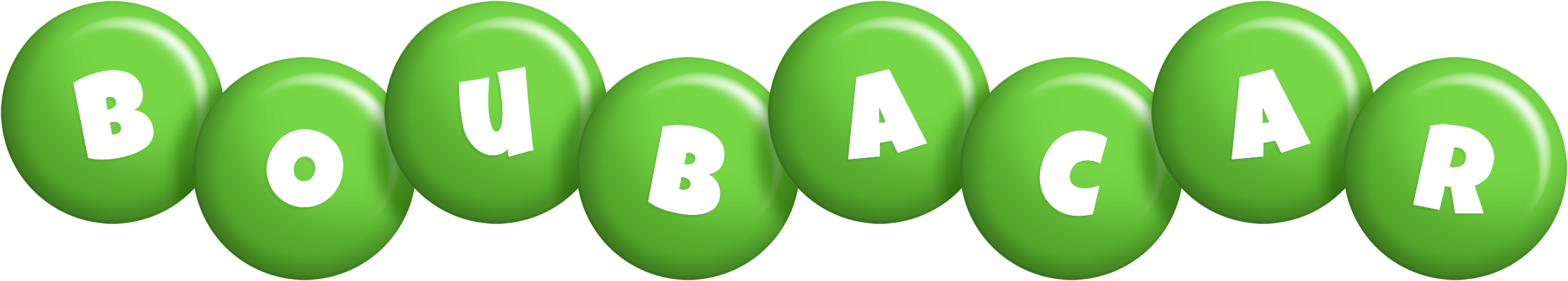 Boubacar candy-green logo