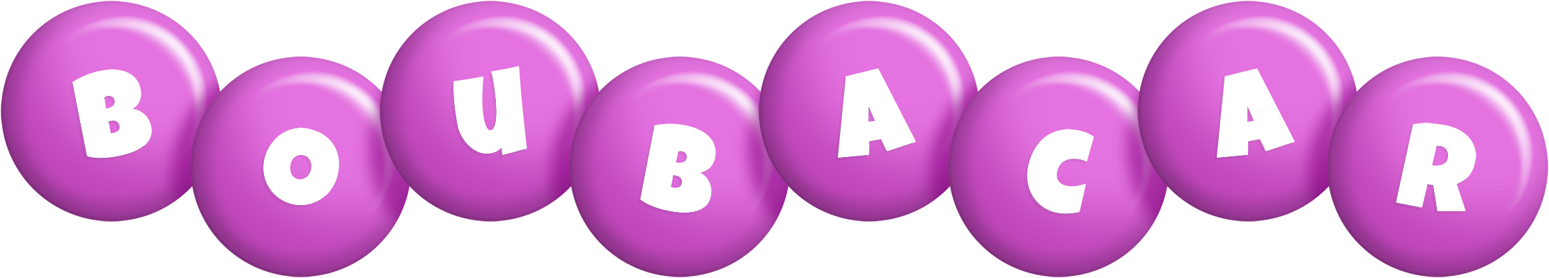 Boubacar candy-purple logo