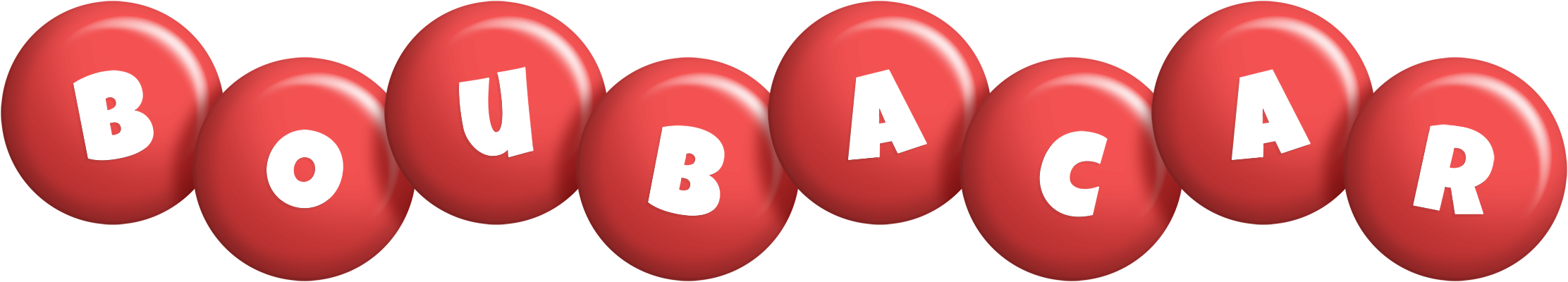 Boubacar candy-red logo