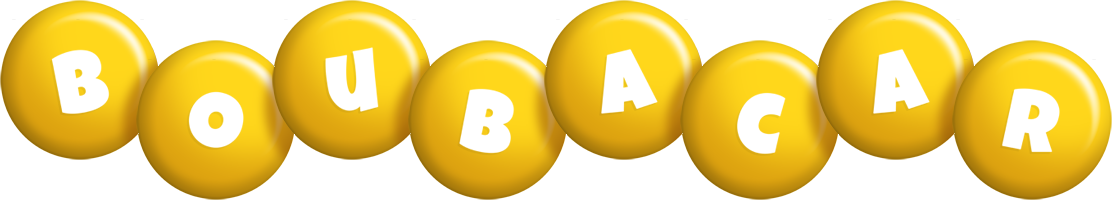 Boubacar candy-yellow logo