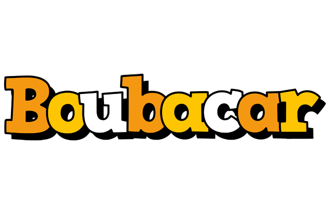 Boubacar cartoon logo